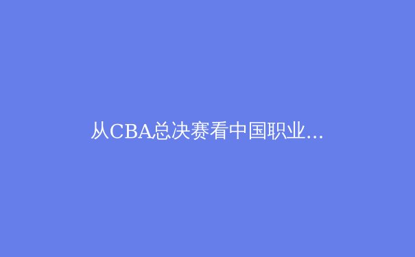 从CBA总决赛看中国职业体育的变革之路：商业、竞技与文化的多维博弈 - 4